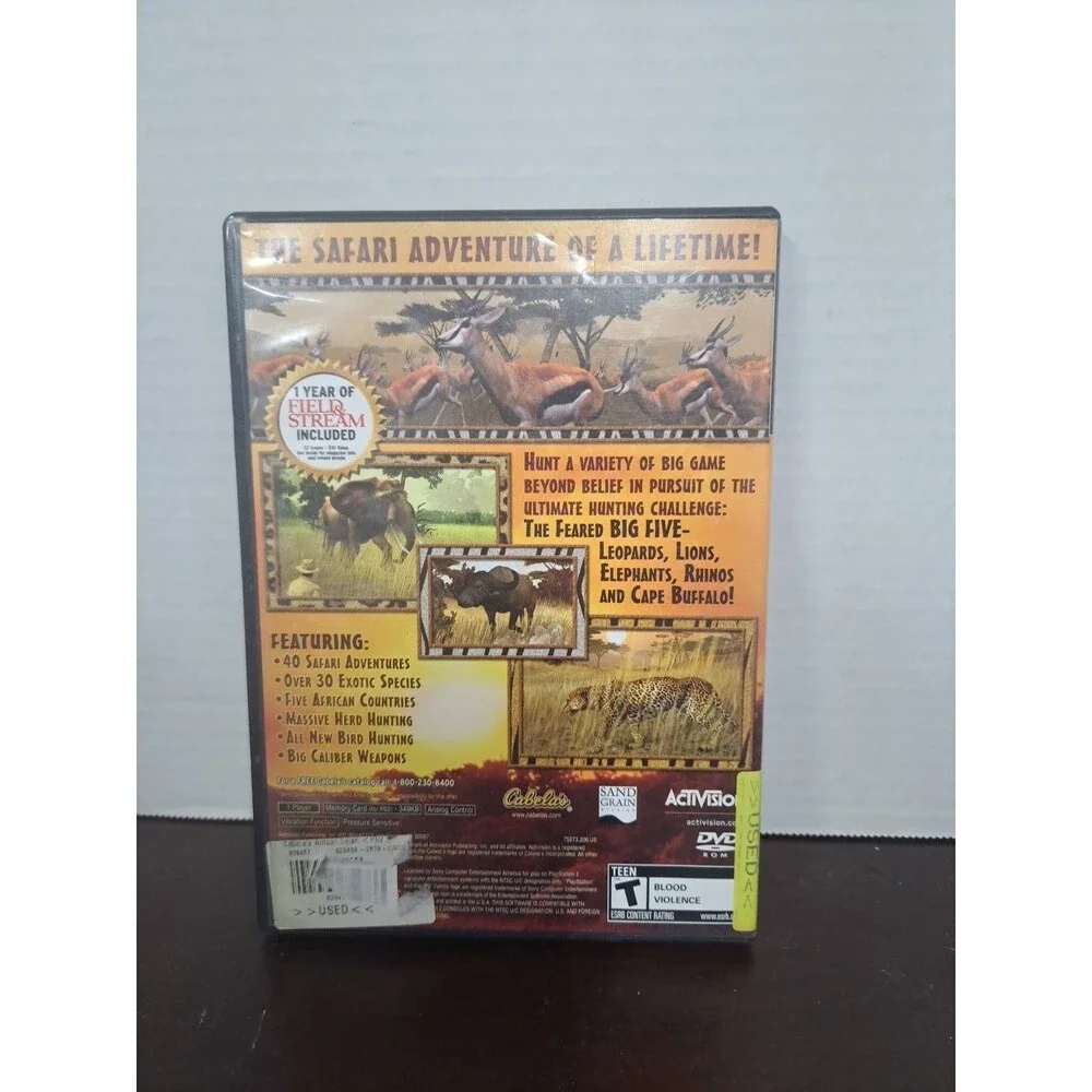 2006 Play Station 2 Cabela's African Safari  Game No Memory Card